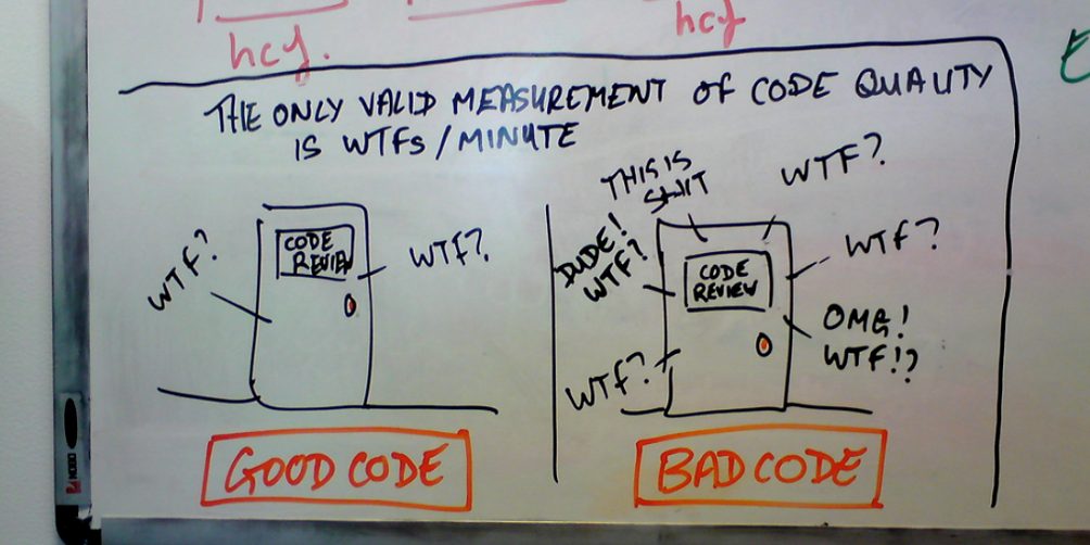 The only valid measurement of code quality is WTFs/minute The only valid measurement of code quality is WTFs/minute