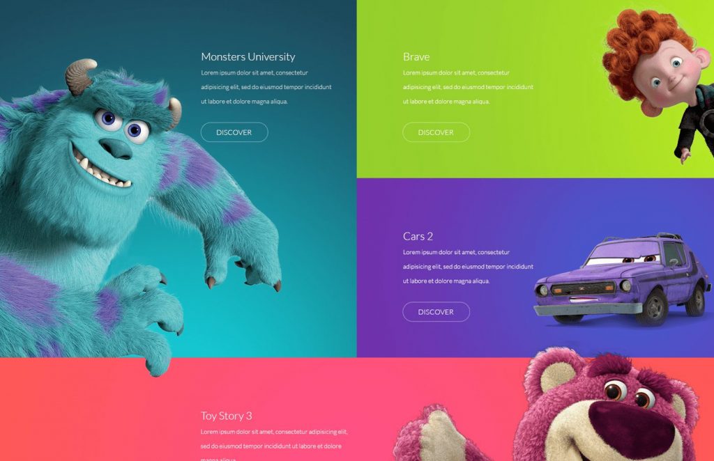 Cartoon style website Cartoon style website