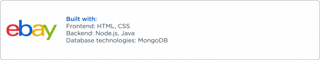 eBay companie that use Node.js eBay companie that use Node.js