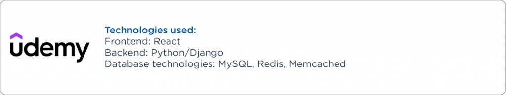 Udemy companie that use python/django Udemy companie that use python/django