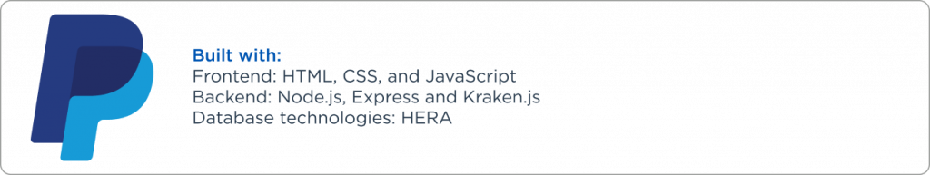 PayPal companie that use Node.js PayPal companie that use Node.js